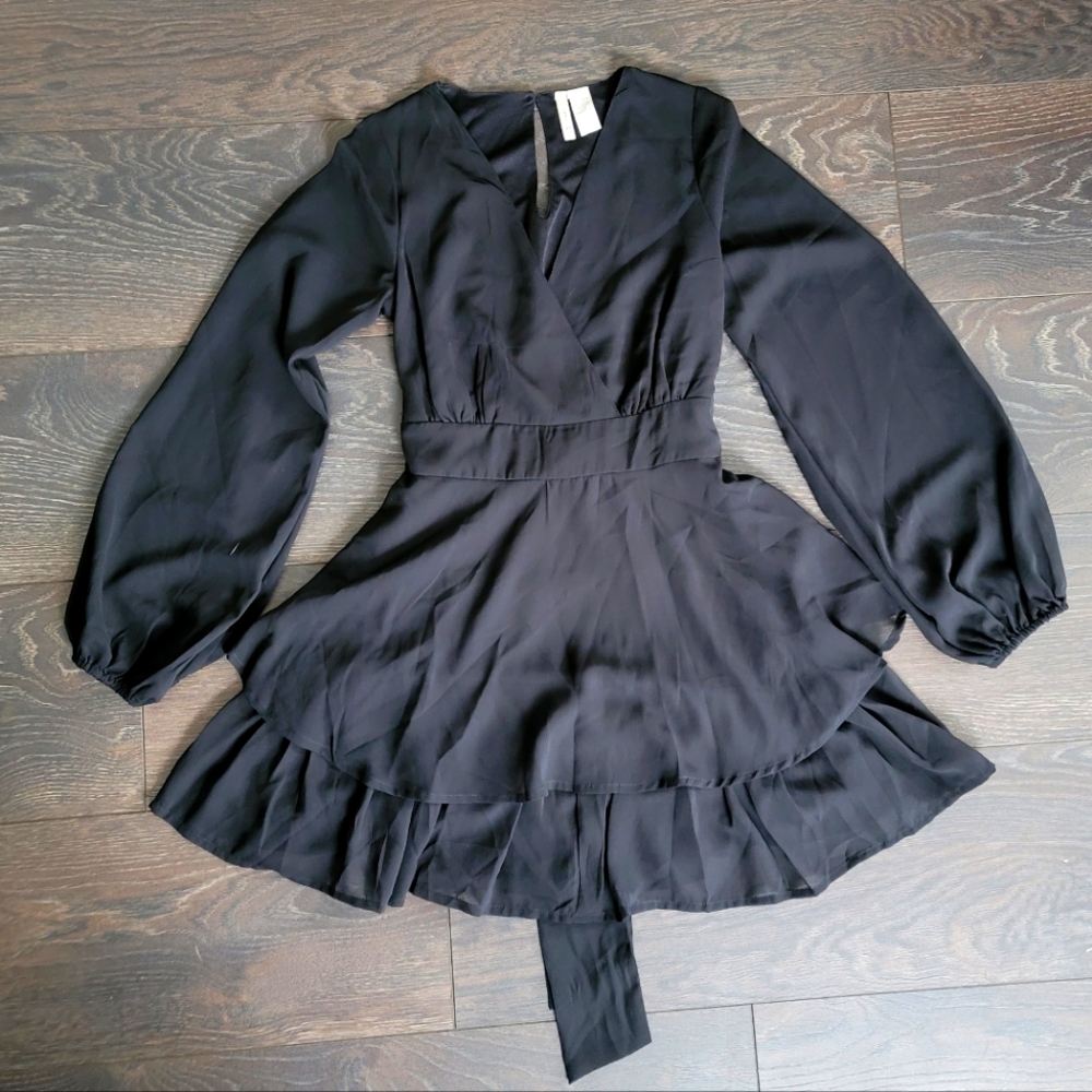 NWOT Flowy Black Dress